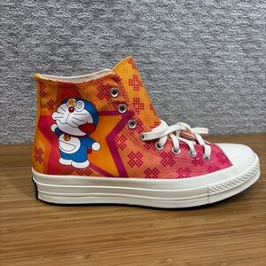 Converse Chuck 70 Hi Doraemon Habanero Gold A15790C Men's 9.5 Limited Edition